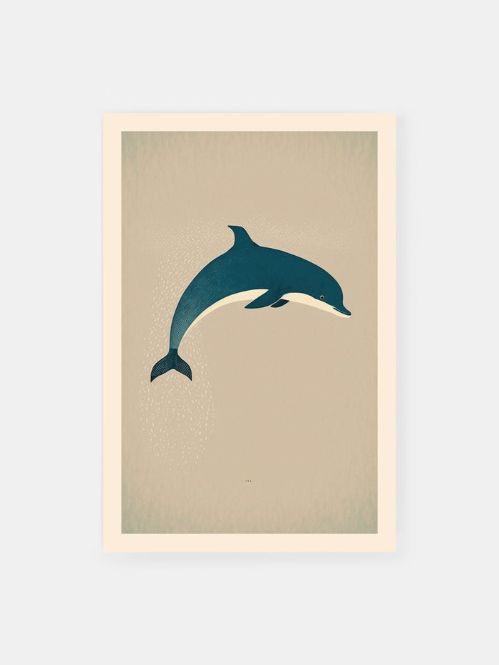 Vintage Dolphin Grace Poster