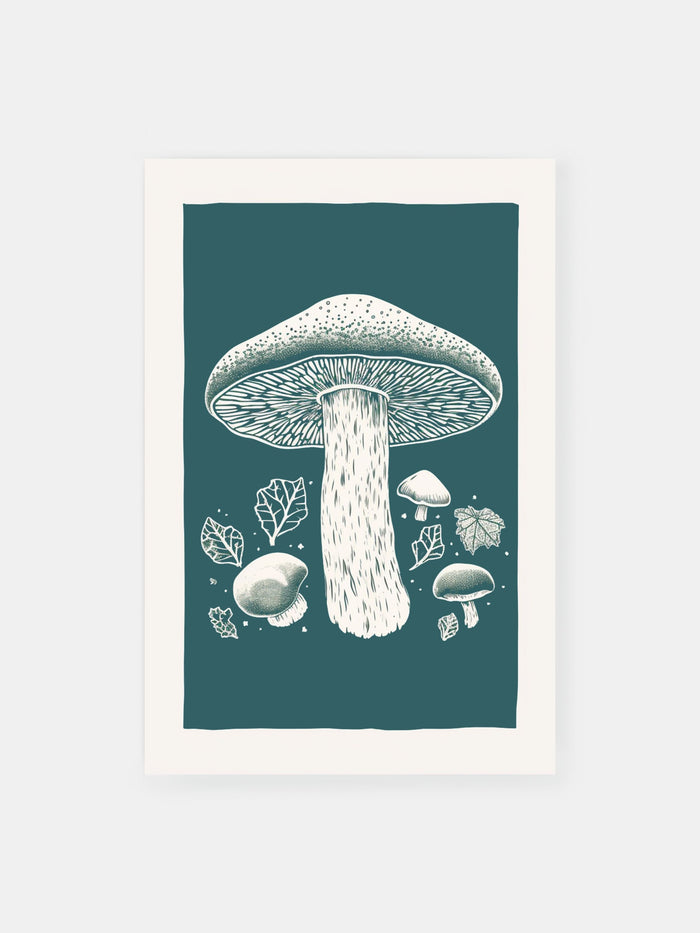 Vintage Fungi Poster