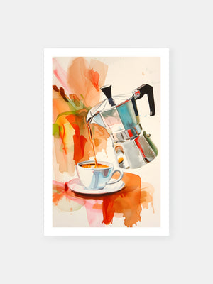 Vintage Italienischer Kaffee Espresso Poster