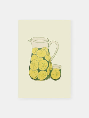 Vintage Lemonade Krug Poster