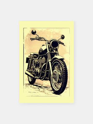 Vintage Motorradfahrt Poster