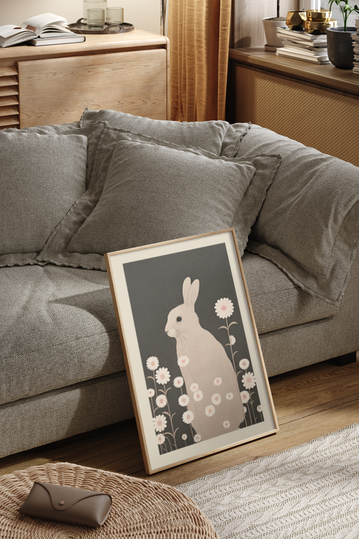 Daisy Rabbit Poster - Klumo Shop