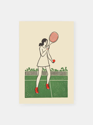 Vintage Tennis Traum Poster