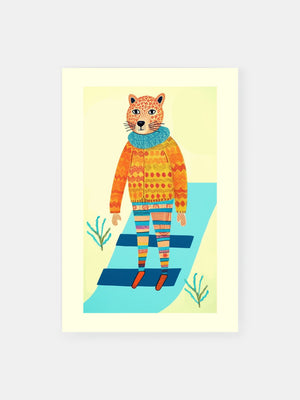 Whimsical Leopard Poster