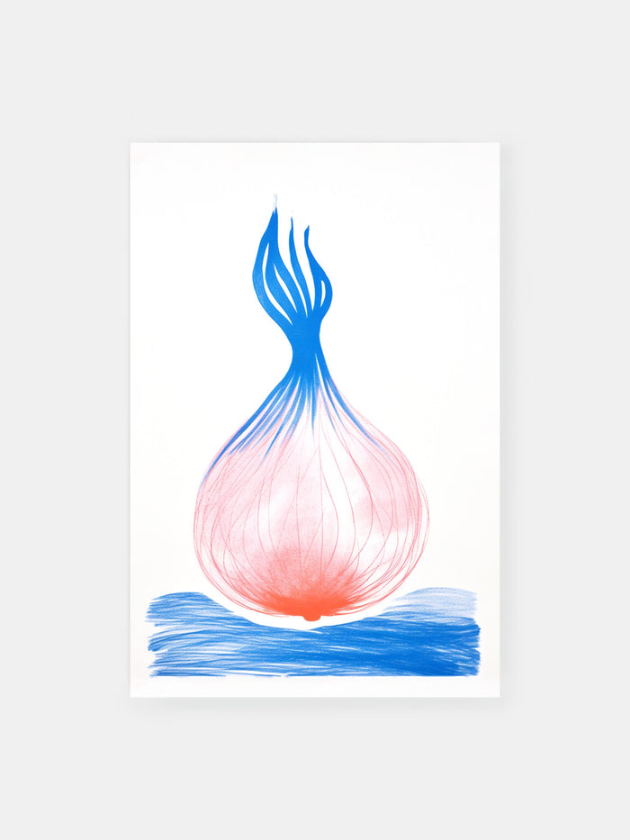 Whimsical Onion Poster