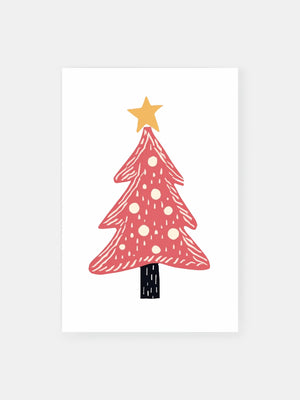 Whimsical Winter Tree Poster