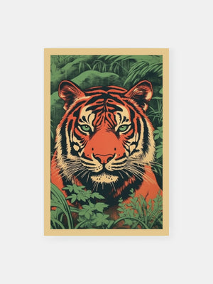 Wild Jungle Tiger Poster