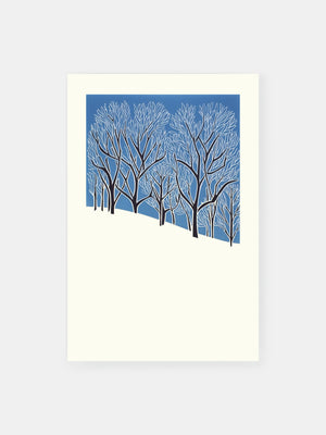 Winter Snowy Hill Poster