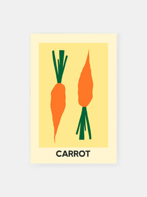 Yellow Carrots Poster